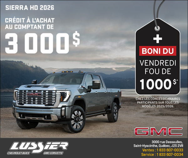 Le GMC Sierra HD 2026
