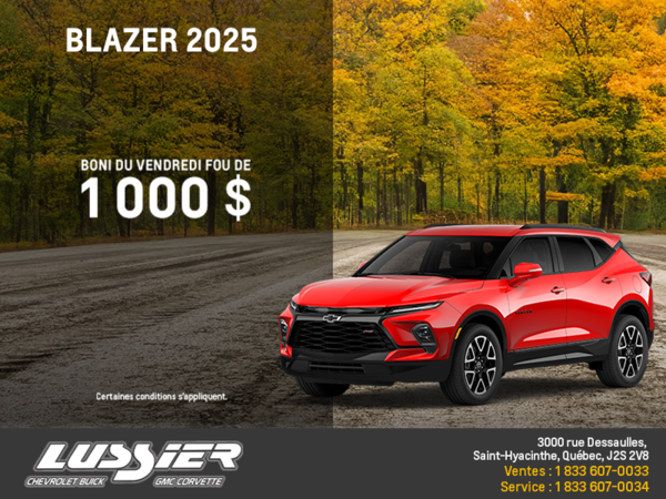 Procurez-vous le Chevrolet Blazer 2025