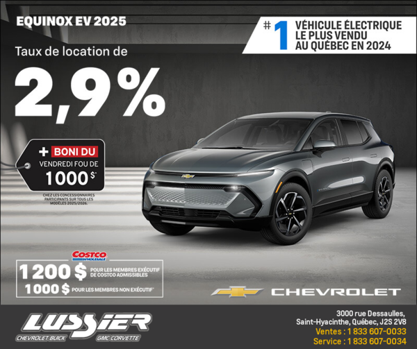 Procurez-vous le Chevrolet Equinox EV 2025