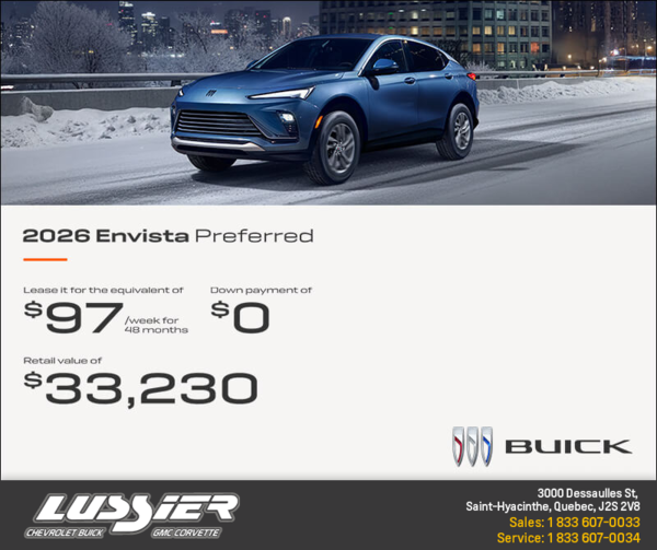 Get the 2026 Buick Envista