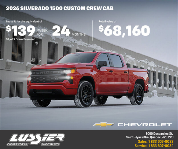 Get the 2026 Chevrolet Silverado 1500