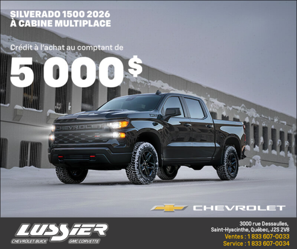 L'événement du mois Chevrolet