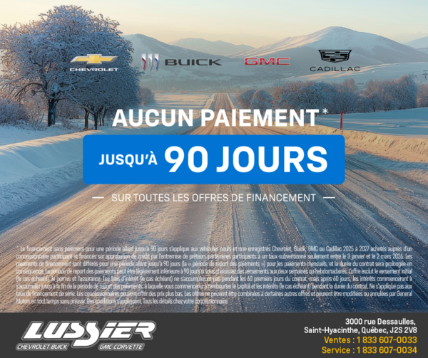 L'événement du mois Chevrolet