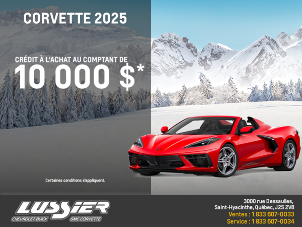Procurez-vous le Chevrolet Corvette 2025