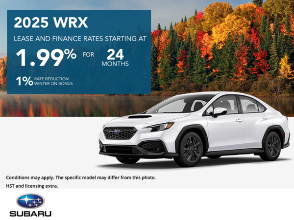 Get the 2025 Subaru WRX Today!