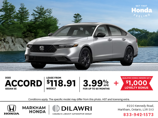 Get the 2025 Honda Accord!