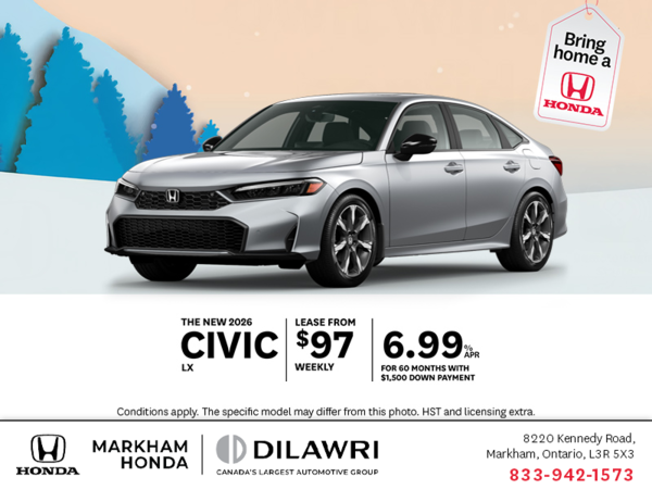 Get the 2026 Honda Civic!