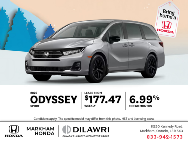 Get the 2026 Honda Odyssey!