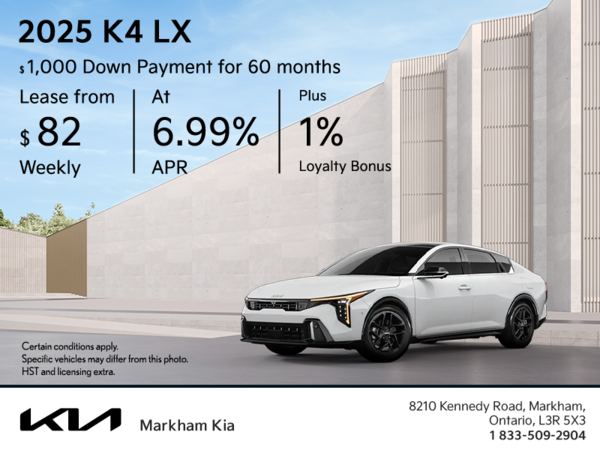 Get the 2025 Kia K4 !