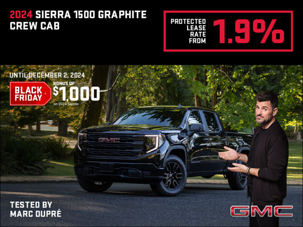 The 2024 GMC Sierra 1500 Graphite Crew Cab