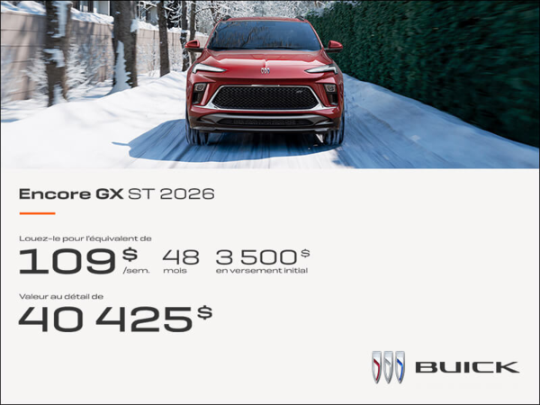 Procurez-vous le Buick Encore GX 2026