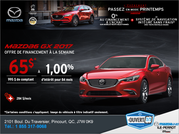 Obtenez la Mazda6 2017!