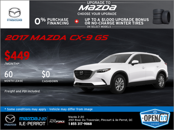 Get the 2017 Mazda CX-9 GS!
