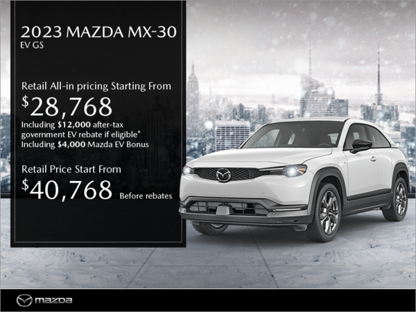 Mazda Gabriel St-Jacques - Get the 2023 Mazda MX-30!