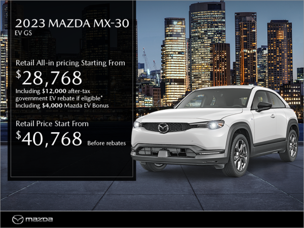 Mazda Gabriel St-Laurent - Get the 2023 Mazda MX-30!