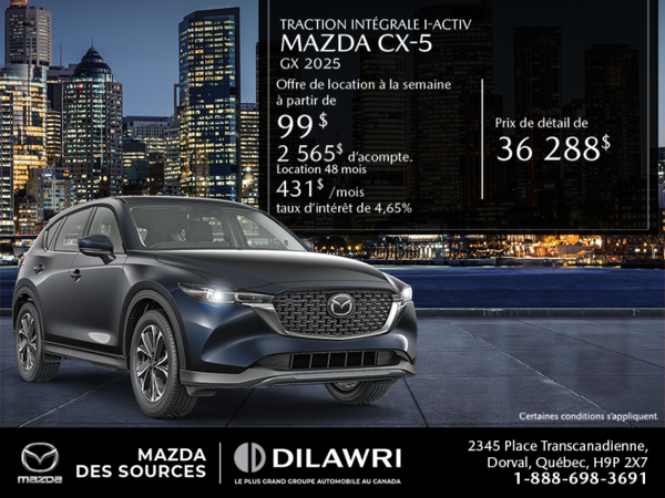 Procurez-vous le Mazda Cx-5 2025