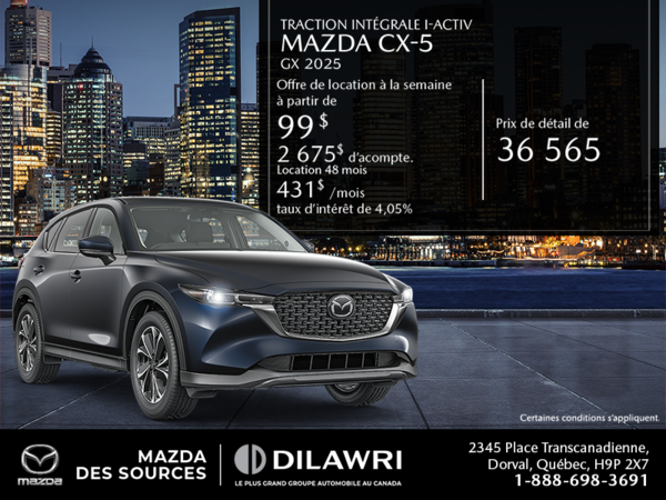 Procurez-vous le Mazda Cx-5 2025