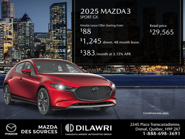 Get the 2025 Mazda 3 Sport