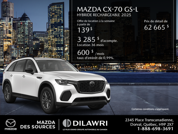 Procurez-vous le Mazda Cx-70 Phev 2025