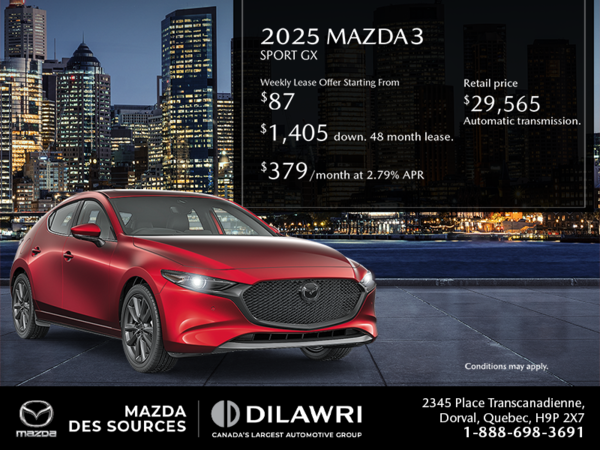 Get the 2025 Mazda 3 Sport