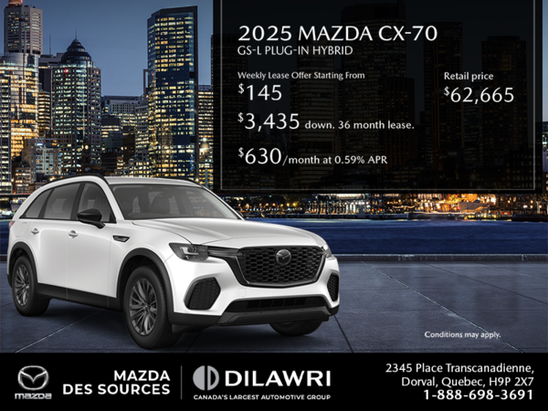 Get the 2025 Mazda CX-70 PHEV