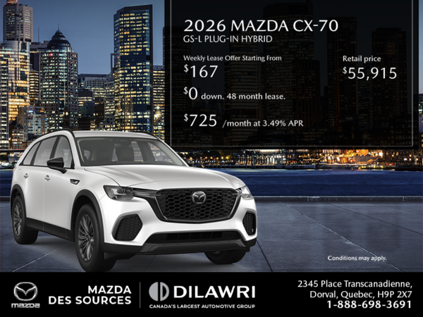 Get the 2026 Mazda CX-70 Plug-In Hybrid