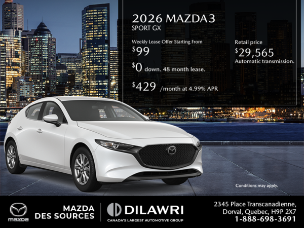 Get the 2026 Mazda3 Sport