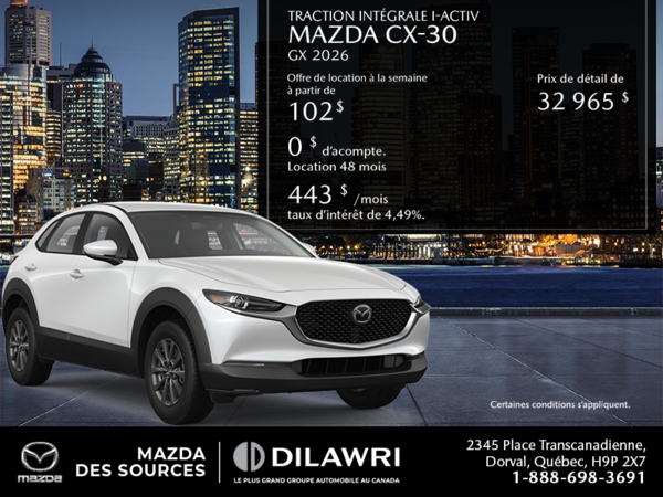 Procurez-vous le Mazda Cx-30 2026