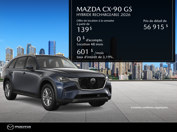 Procurez vous le Mazda CX-90 Hybride Rechargeable 2026