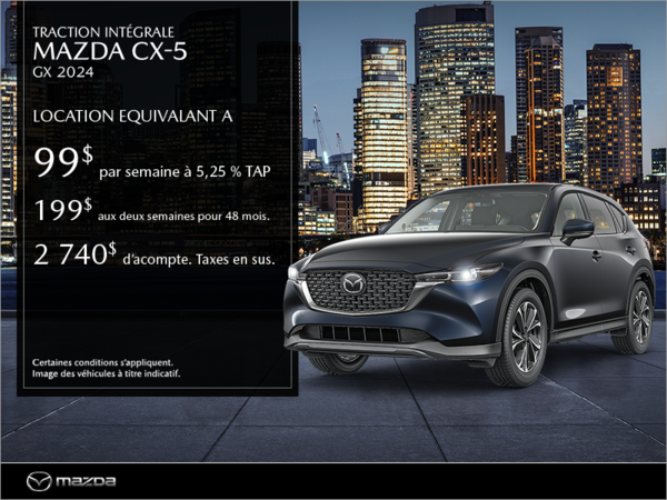 Procurez-vous le Mazda CX-5 2024 aujourd'hui!