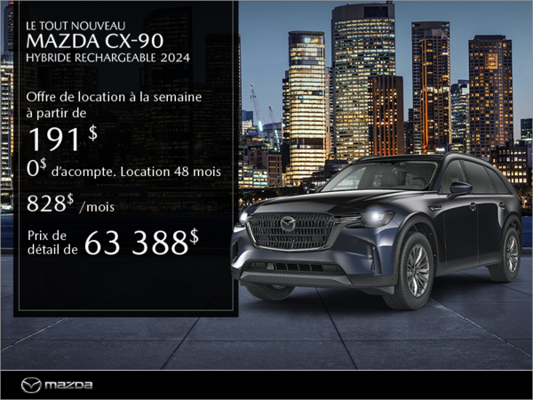 Procurez-vous le Mazda CX-90 PHEV 2024!