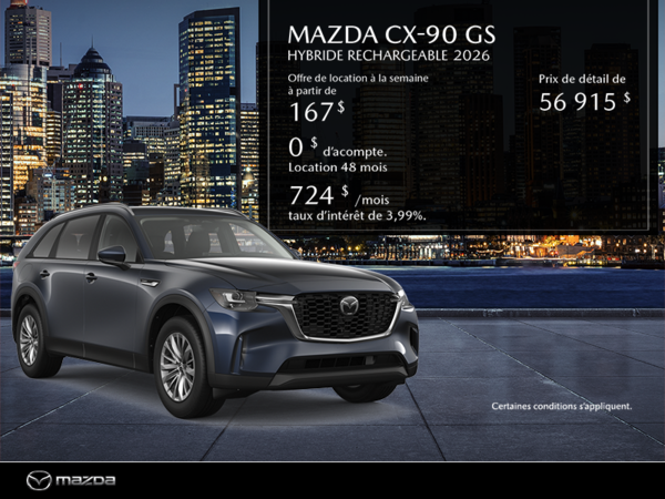 Procurez vous le Mazda CX-90 Hybride Rechargeable 2026