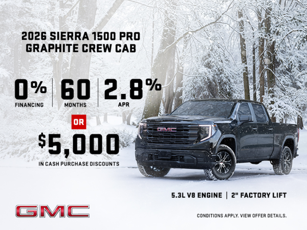 The 2026 GMC Sierra 1500 Pro Graphite