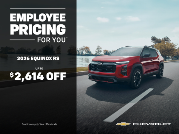 Get the 2026 Chevrolet Equinox RS