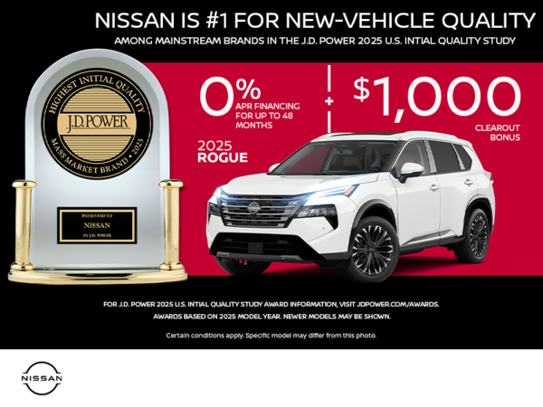 Get the 2025 Nissan Rogue Today!