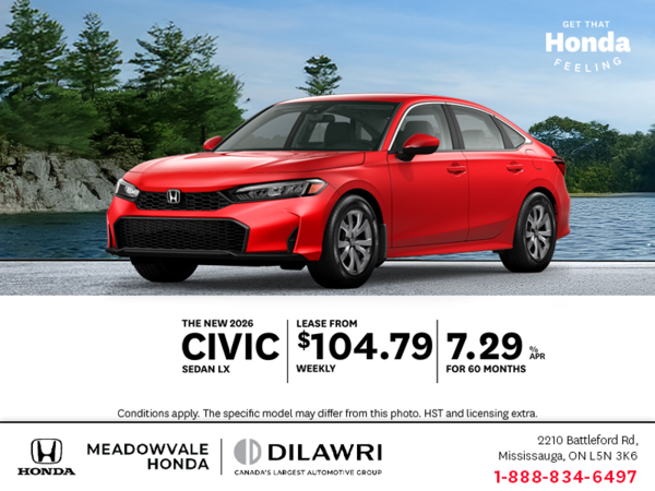Get the 2026 Honda Civic!