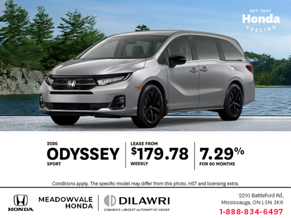 Get the 2026 Honda Odyssey!