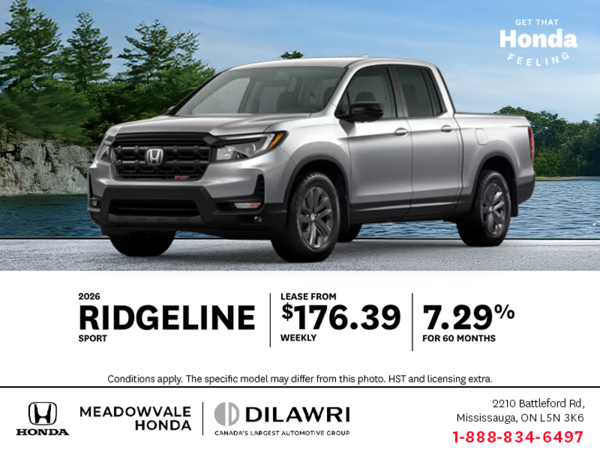 Get the 2026 Honda Ridgeline!