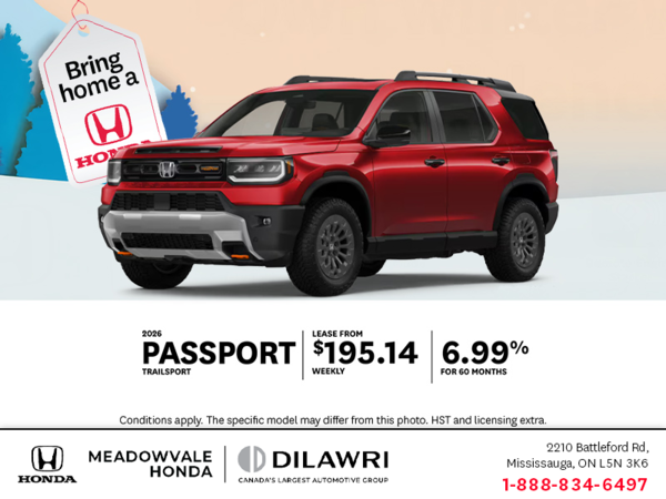 Get the 2026 Honda Passport!