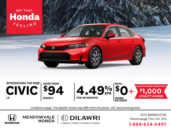Get the 2026 Honda Civic!
