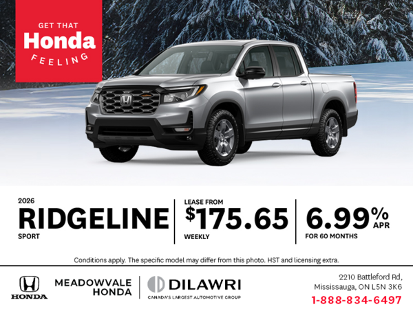Get the 2026 Honda Ridgeline!