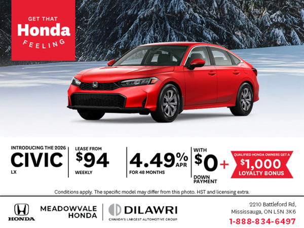 Get the 2026 Honda Civic!