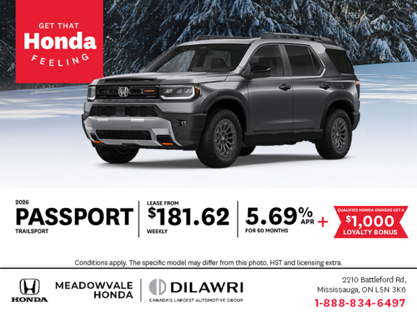 Get the 2026 Honda Passport!