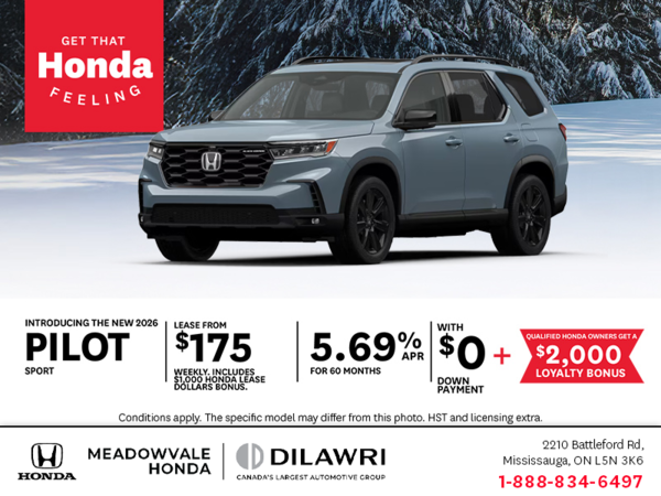 Get the 2026 Honda Pilot