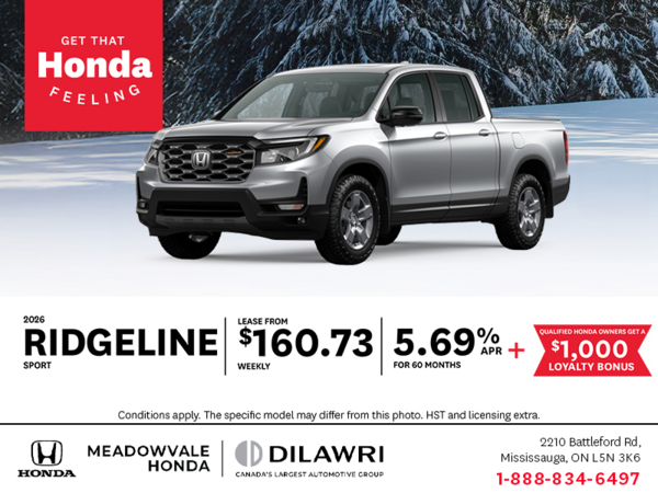 Get the 2026 Honda Ridgeline!