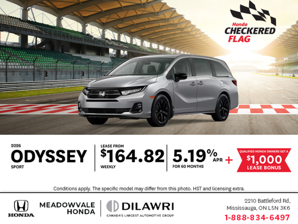 Get the 2026 Honda Odyssey!