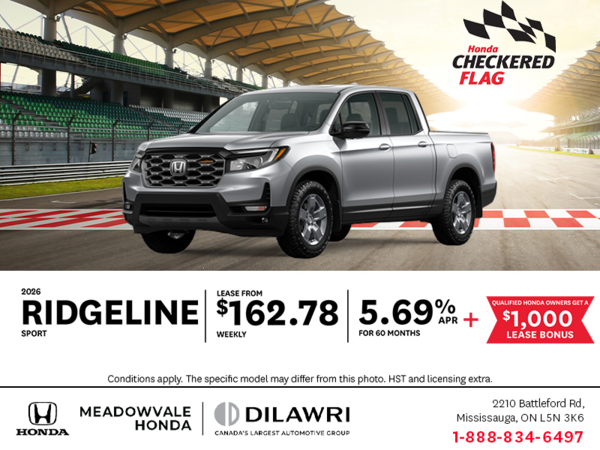 Get the 2026 Honda Ridgeline!