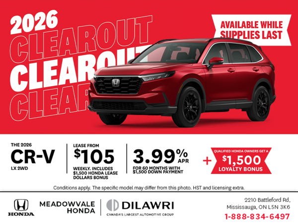 Get the 2026 Honda CR-V!