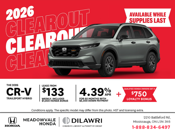 Get the 2026 Honda CR-V hybrid!