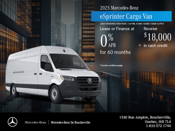 2025 eSprinter Cargo Van